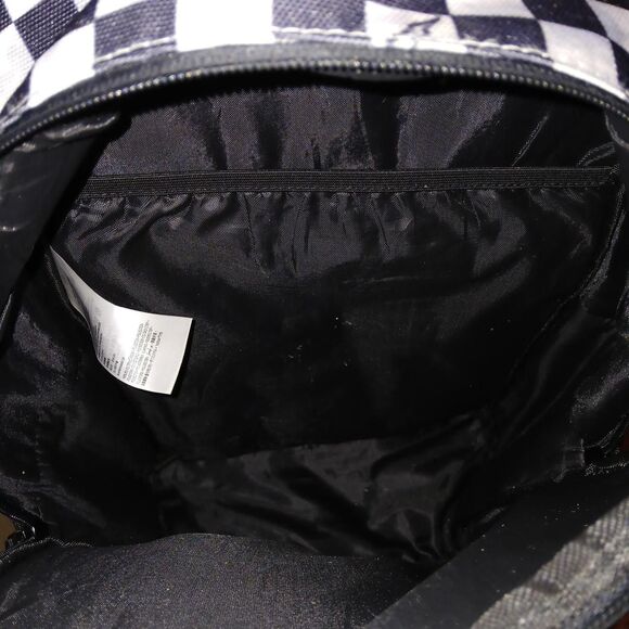 Hurley One & Only backpack Black White Checkerboard Neon Yellow Graphic - Picture 7 of 7